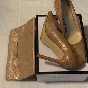Nine West heel and purse  combination
